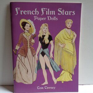 Vintage French Film Start Paper Dolls Book Tom Tierney Highly Collectible